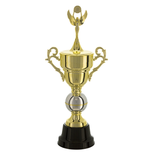 Imagem de TROFÉU MÉDIO TAÇA EM POLÍMERO METALIZADO - 74 CM - 300432-PD