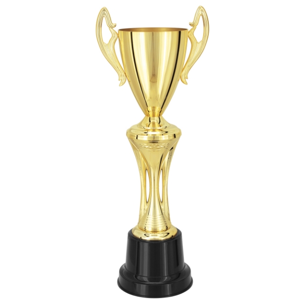 Imagem de TROFÉU MÉDIO TAÇA  ABERTA EM POLÍMERO METALIZADO - 74 CM - 300585-DO
