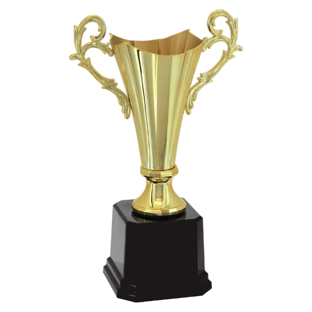 Imagem de TROFÉU MÉDIO TAÇA ABERTA EM POLÍMERO METALIZADO - 49 CM - 400835-DO