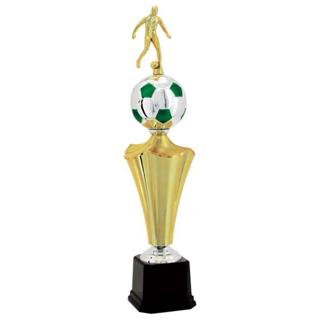 Imagem de TROFÉU MÉDIO PARA FUTEBOL EM POLÍMERO METALIZADO - 73 CM - 401171-PVR