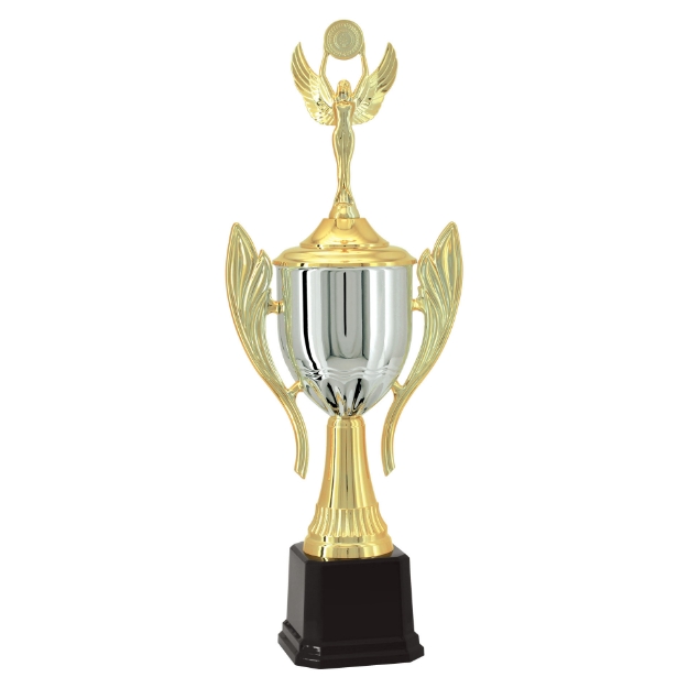Imagem de TROFÉU MÉDIO TAÇA EM POLÍMERO METALIZADO - 63 CM - 401383-PD