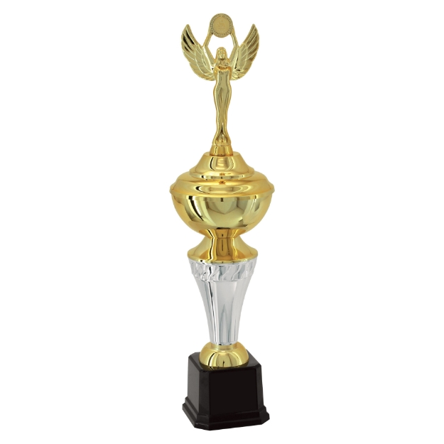 Imagem de TROFÉU MÉDIO COPA EM POLÍMERO METALIZADO - 41 CM - 401433-PD