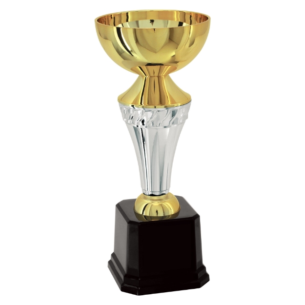Imagem de TROFÉU MÉDIO COPA ABERTA EM POLÍMERO METALIZADO - 29 CM - 401435-PD