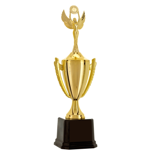 Imagem de TROFÉU MÉDIO TAÇA EM POLÍMERO METALIZADO - 47 CM - 401802-DO