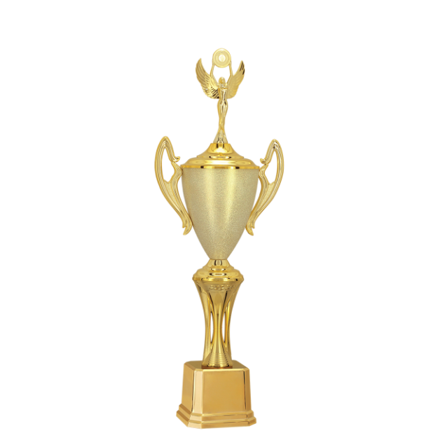 Imagem de TROFÉU TAÇA MÉDIO EM POLÍMERO METALIZADO - 75 CM - 301303-DOT