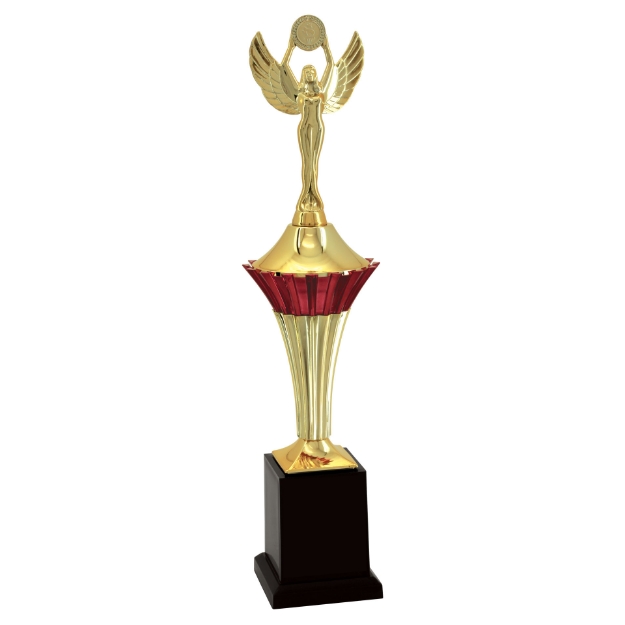 Imagem de TROFÉU PEQUENO EM POLÍMERO METALIZADO - 39 CM - 500111-VM