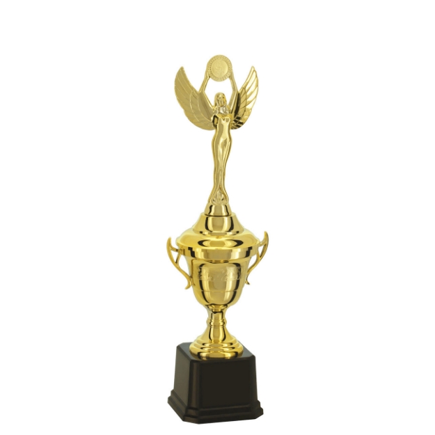 Imagem de TROFÉU TAÇA PEQUENO EM POLÍMERO METALIZADO - 31 CM - 501565-DO