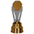 Imagem de TROFÉU COM PLACA DE ACRÍLICO E RAMO METÁLICO PARA PERSONALIZAÇÃO NA COR BRONZE - 502270-BZN