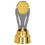 Imagem de TROFÉU COM PLACA DE ACRÍLICO E RAMO METÁLICO PARA PERSONALIZAÇÃO NA COR DOURADO - 502270-DO