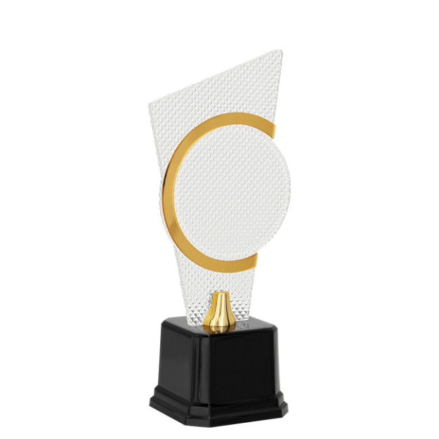 Imagem de TROFÉU COM PLACA DE ACRÍLICO COM EFEITO PRISMA E ESPAÇO PARA PERSONALIZAÇÃO - 502283-DO