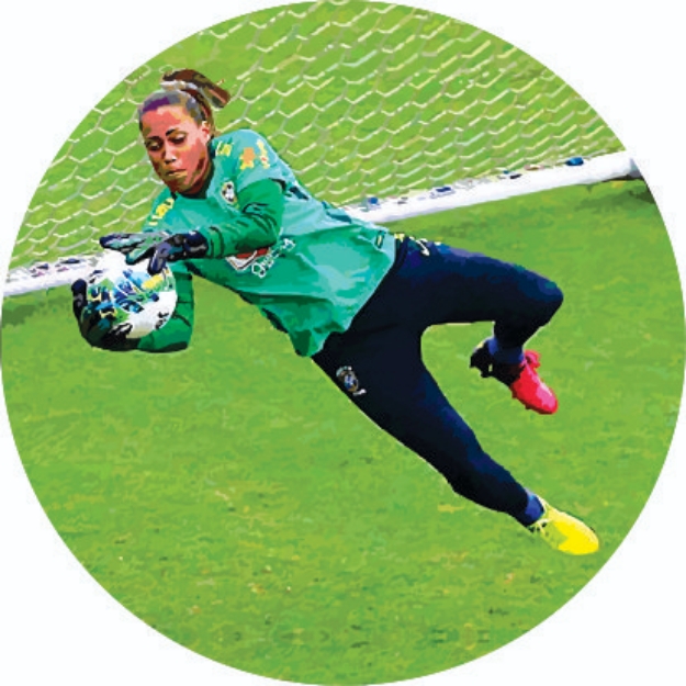 Imagem de ADESIVO MODALIDADE GOLEIRA DE FUTEBOL EM VINIL PARA MEDALHA - DA-35-GLA