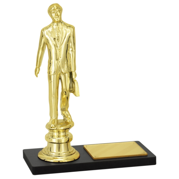 Imagem de TROFÉU PARA PREMIAÇÃO DE VENDEDOR / EXECUTIVO COM BASE DE MDF 