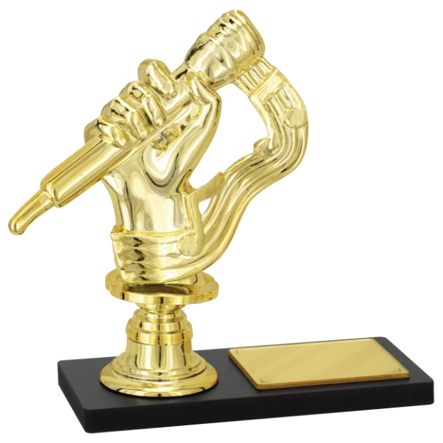 Imagem de TROFÉU PARA PREMIAÇÃO DE KARAOKÊ COM BASE DE MDF - PLM-240-DO-KA