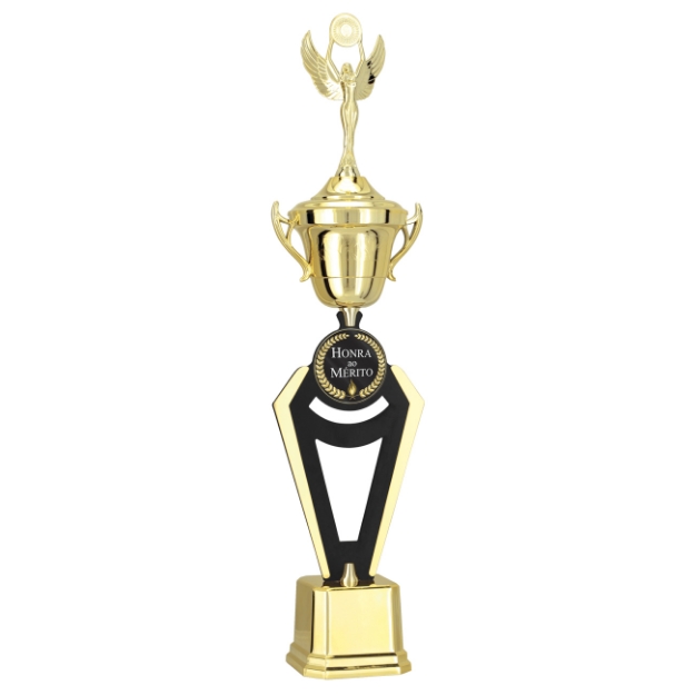 Imagem de TROFÉU COM PLACA DE MDF E INSERTO DE ACRÍLICO PERSONALIZÁVEL - PLM-141-HO