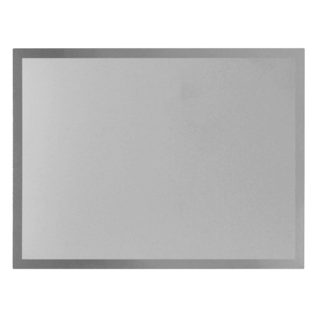 Imagem de PLACA DE HOMENAGEM DE ALUMÍNIO NA COR PRATA COM BORDAS EM ALTO BRILHO - 16X12 CM - PL-PR-160