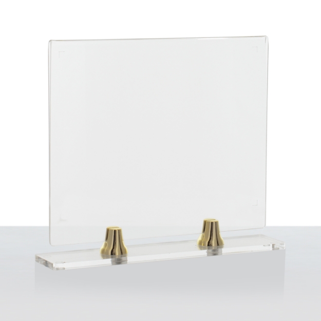 Imagem de PORTA PLACA DE HOMENAGEM EM ACRÍLICO - 19,50 CM - PLA-081