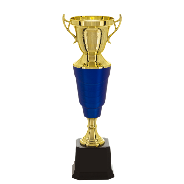 Imagem de TROFÉU MÉDIO TAÇA ABERTA EM POLÍMERO METALIZADO - 30 CM - 401874-AZFA