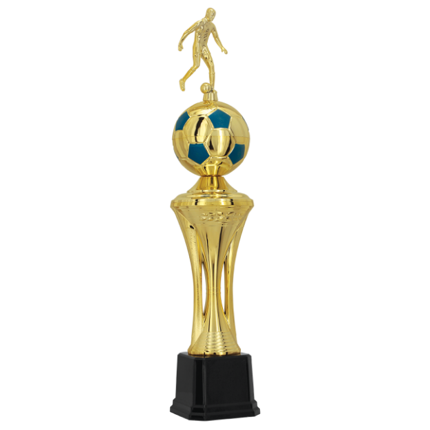 Imagem de TROFÉU MÉDIO PARA FUTEBOL EM POLÍMERO METALIZADO - 69 CM - 402511-AZE