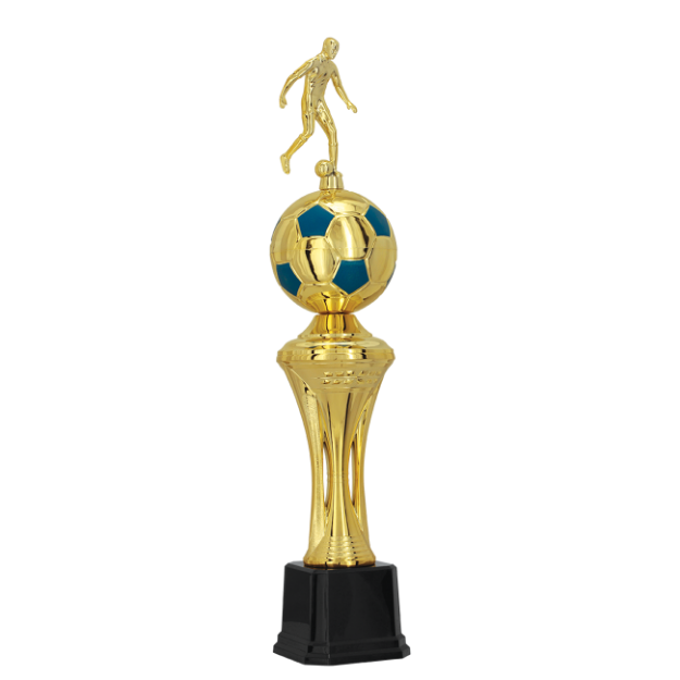 Imagem de TROFÉU MÉDIO PARA FUTEBOL EM POLÍMERO METALIZADO - 64 CM - 402512-AZE