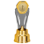 Imagem de TROFÉU COM PLACA DE ACRÍLICO E RAMO METÁLICO PARA PERSONALIZAÇÃO NA COR DOURADO - 502270-DO