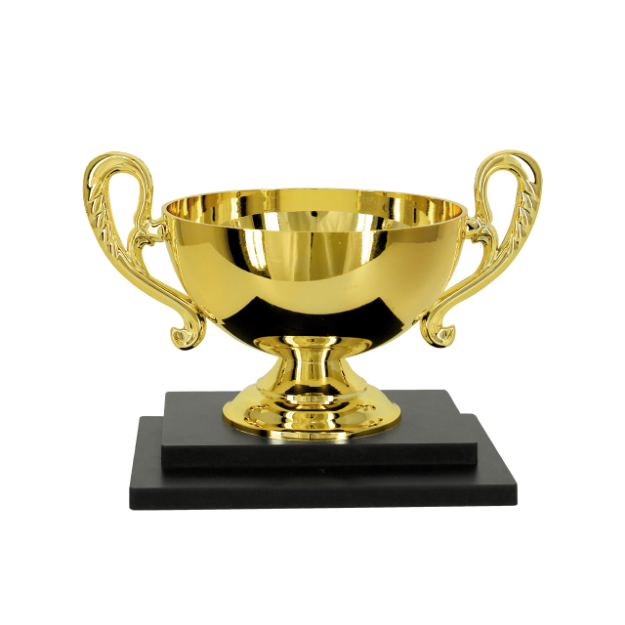 Imagem de TROFÉU PARA PREMIAÇÃO GERAL COM BASE DE MDF E TAÇA ABERTA METALIZADA - PLM-693-DO
