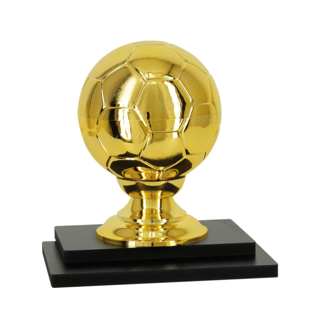 Imagem de TROFÉU PARA PREMIAÇÃO DE FUTEBOL COM ESTATUETA DE BOLA E BASE DE MDF - PLM-702-DO