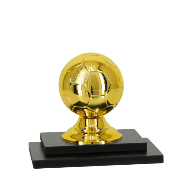 Imagem de TROFÉU PARA PREMIAÇÃO DE FUTEBOL COM ESTATUETA DE BOLA E BASE DE MDF - PLM-703-DO