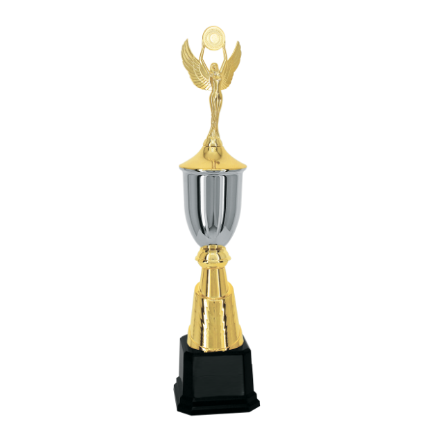 Imagem de TROFÉU MÉDIO PARA FUTEBOL EM POLÍMERO METALIZADO - 84 CM - 402592-PD