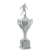 Imagem de TROFÉU MÉDIO TAÇA EM POLÍMERO METALIZADO NA COR PRATA - 52 CM - 401632-PR