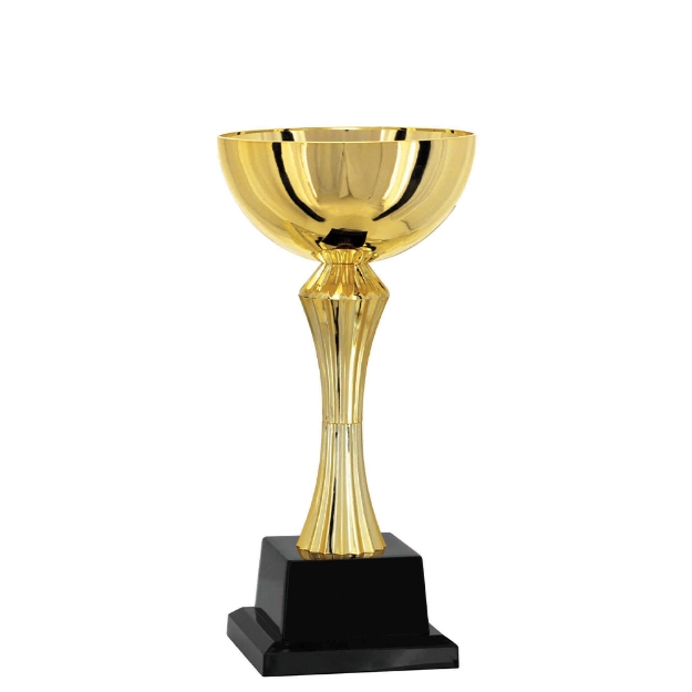 Imagem de TROFÉU MÉDIO TAÇA ABERTA EM POLÍMERO METALIZADO - 28 CM - 402306-DO