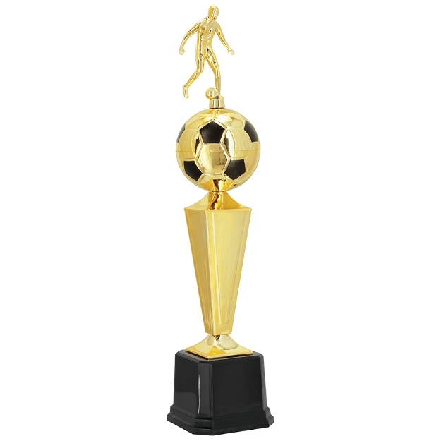 Imagem de TROFÉU MÉDIO PARA FUTEBOL EM POLÍMERO METALIZADO - 67 CM - 402401-PT