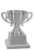 Imagem de TROFÉU TAÇA ABERTA PEQUENO EM POLÍMERO METALIZADO - 17 CM - 504116-PR