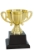 Imagem de TROFÉU TAÇA ABERTA PEQUENO EM POLÍMERO METALIZADO - 17 CM - 504056-DO