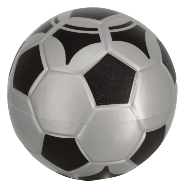 Imagem de FIGURA DE BOLA DE FUTEBOL PRATA ACETINADO - 13,40 CM - BO-PFPT-130 