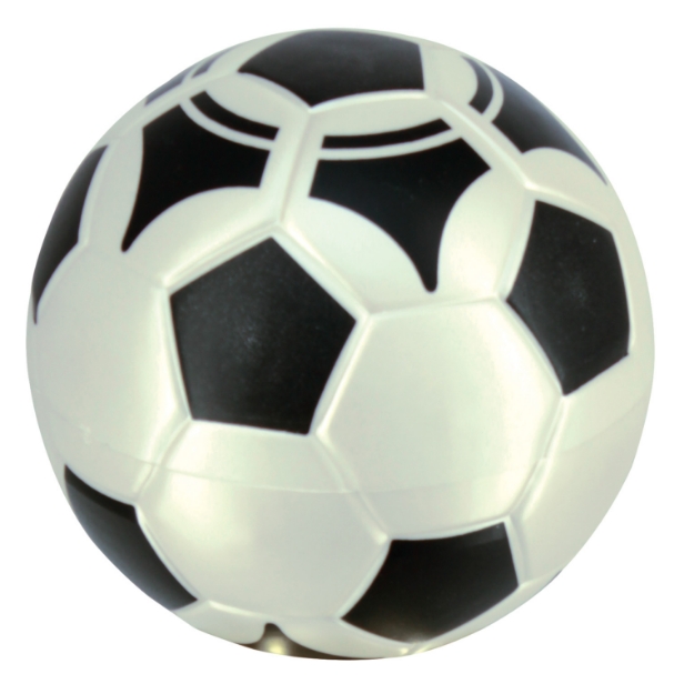 Imagem de FIGURA DE BOLA DE FUTEBOL BRANCO ACETINADO - 10,50 CM - BO-BFPT-105 