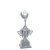 Imagem de TROFÉU TAÇA PEQUENO EM POLÍMERO METALIZADO - 36 CM - 504112-PR