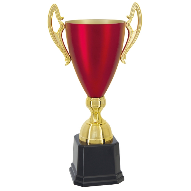 Imagem de TAÇA ABERTA DE TAMANHO MÉDIO EM POLÍMERO METALIZADO - 60 CM - 700835-VMFA