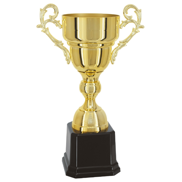 Imagem de TAÇA ABERTA DE TAMANHO MÉDIO EM POLÍMERO METALIZADO - 53 CM - 700825-DO