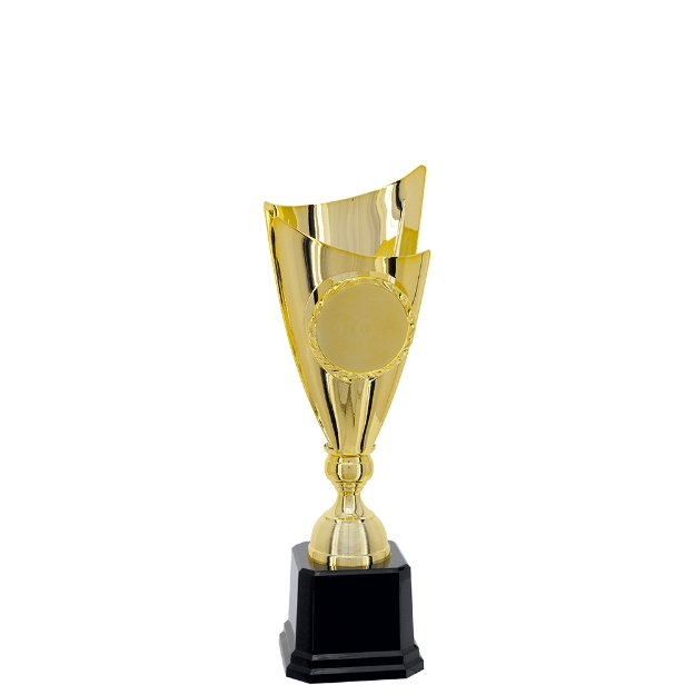 Imagem de TROFÉU MÉDIO COM TAÇA EM METAL FORMATO ESPECIAL E RAMO PARA PERSONALIZAÇÃO - 47 CM - 301233