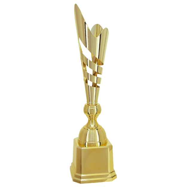 Imagem de TROFÉU MÉDIO COM TAÇA EM METAL FORMATO ESPECIAL - 55 CM - 402695