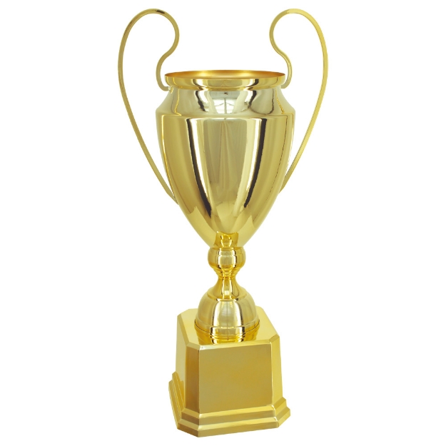 Imagem de TROFÉU GRANDE COM TAÇA EM METAL CHAMPIONS - 72 CM - 700895