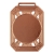 Imagem de MEDALHA GRANDE RETANGULAR METALIZADA NA COR BRONZE - 80600-AZ-BN