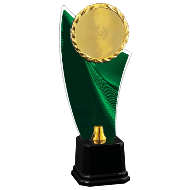 Imagem de TROFÉU COM PLACA DE ACRÍLICO E RAMO PERSONALIZÁVEL - 501727-VR
