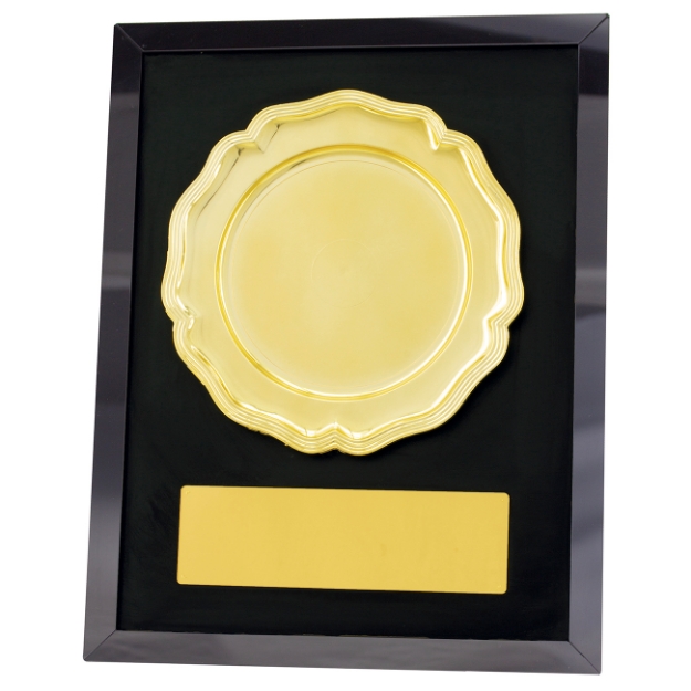 Imagem de QUADRO PARA HOMENAGEM COM PRATO PARA PERSONALIZAÇÃO - 40 CM X 31 CM - PLMM-39220-PT