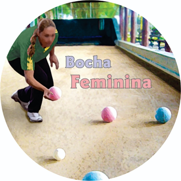 Imagem de ADESIVO MODALIDADE BOCHA FEMININO EM VINIL PARA MEDALHA  - DA-35-BCF