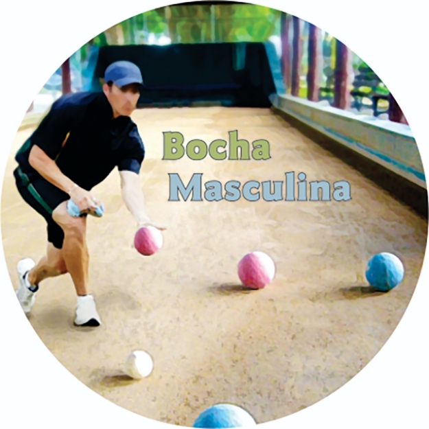 Imagem de ADESIVO MODALIDADE BOCHA MASCULINO EM VINIL PARA MEDALHA  - DA-35-BCM
