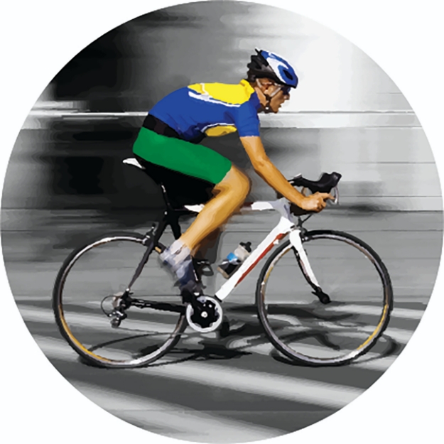 Imagem de ADESIVO MODALIDADE CICLISMO EM VINIL PARA MEDALHA  - DA-35-CI