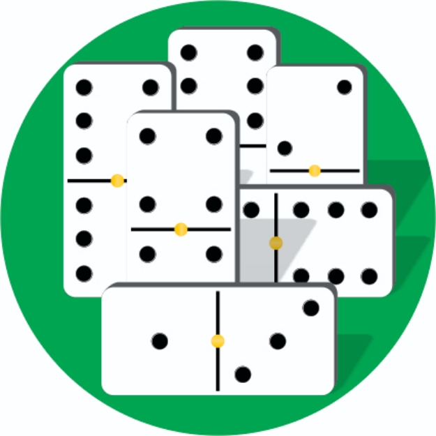 Imagem de ADESIVO MODALIDADE DOMINÓ EM VINIL PARA MEDALHA - DA-35-DM