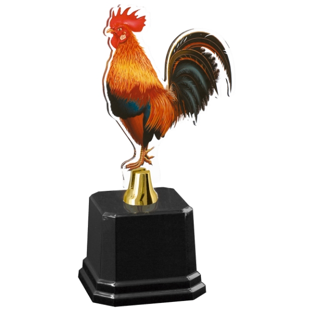 Imagem de TROFÉU PREMIAÇÃO DE EXPOSIÇÃO DE GALO EM ACRÍLICO - 502150-DO-GALO