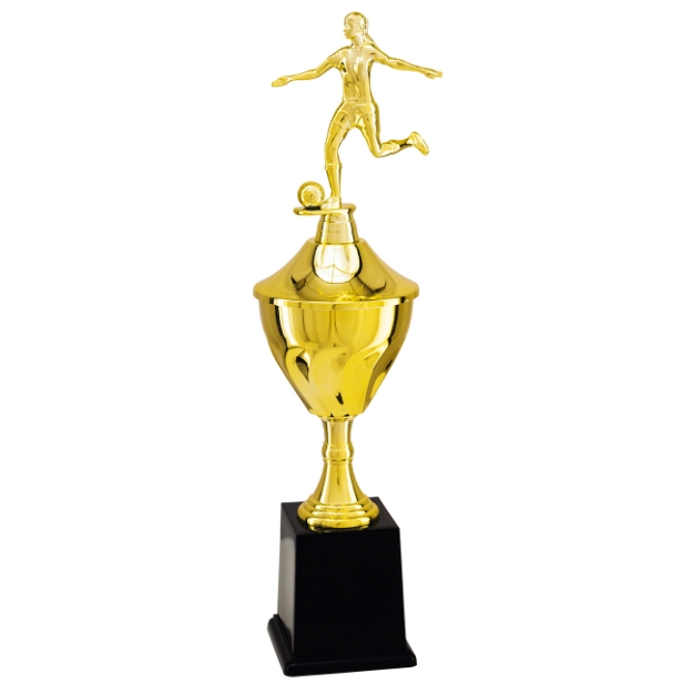 Imagem de TROFÉU PEQUENO COM COPA EM  POLIMERO METALIZADO -  36 CM - 504161-DO